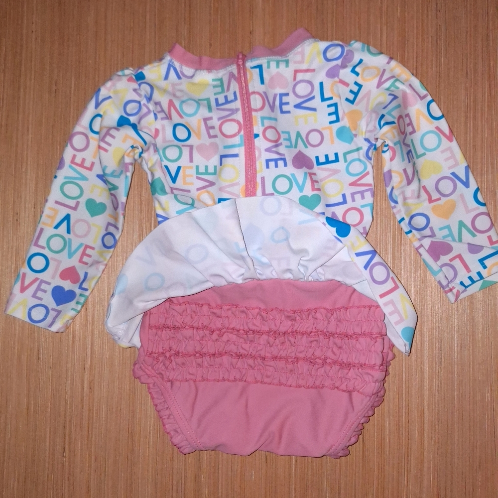 Ruffle Butts 18-24m 1 piece rash guard swimsuit - Picture 6 of 10